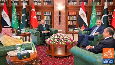 Deputy PM Ishaq Dar Attends Key Meetings Despite Injury