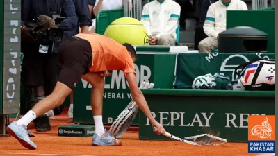 Medvedev Suffers Crushing Defeat, Smashes Racket in Anger