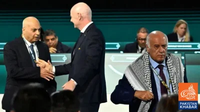 Jibril Rajoub refuses handshake with Israeli representative at FIFA Congress
