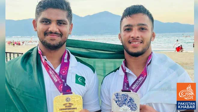 U-17 Asian Beach Wrestling: Pakistan’s brilliant success, one gold and one silver medal