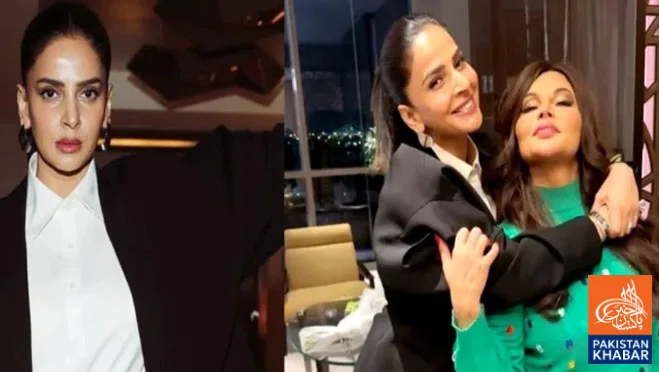 Saba Qamar and Rakhi Sawant Have Surprise Meeting in Dubai