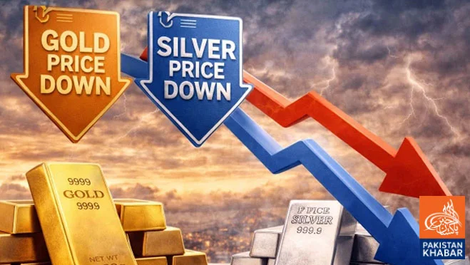 Gold Prices Fall in Global and Local Markets; Silver Also Declines