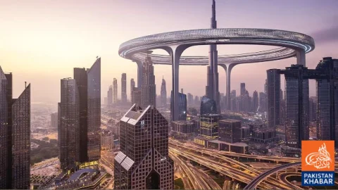 Announcement of launch of a massive 200 billion dirham master development project in Dubai