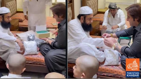 Social Media Debate Over Video of Meeting Between Maulana Tariq Jamil and Kashif Zameer