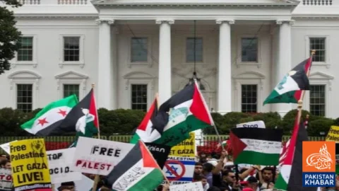 Hundreds Protest Netanyahu’s Visit to US Capital Washington
