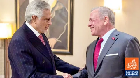 Ishaq Dar Meets King Abdullah II, Discusses Regional Issues