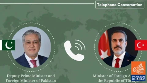 Ishaq Dar Speaks with Turkish Counterpart on Gaza, Upcoming OIC Meeting